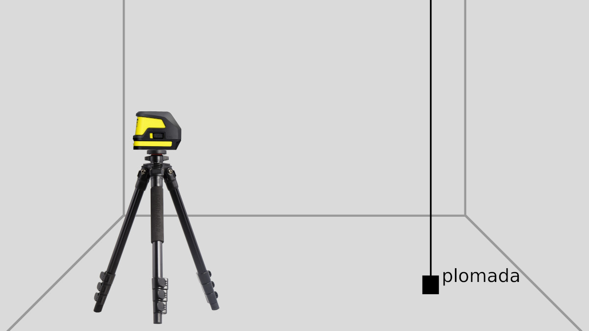 Verificar la línea vertical - Paso 1